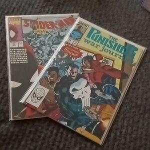 2 Spiderman and punisher comics